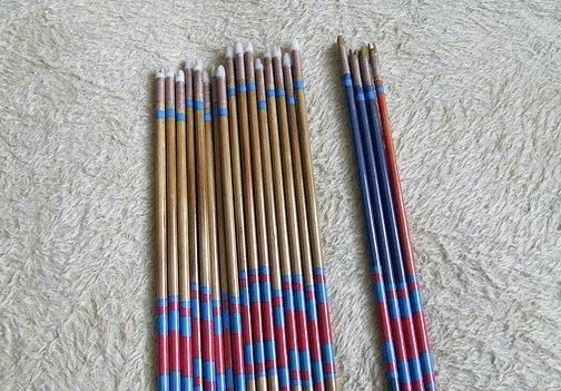 国外客户用我们的竹箭杆制作的各式竹箭